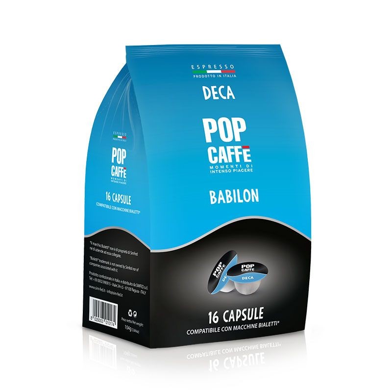 96 Capsule Decaffeinato Pop Caffè Compatibili Bialetti