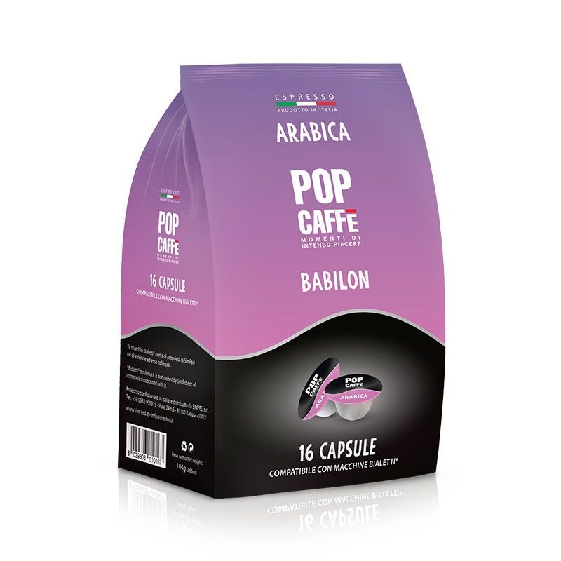 96 Kapsułek Kawy Pop Arabico Kompatybilnych z Bialetti.