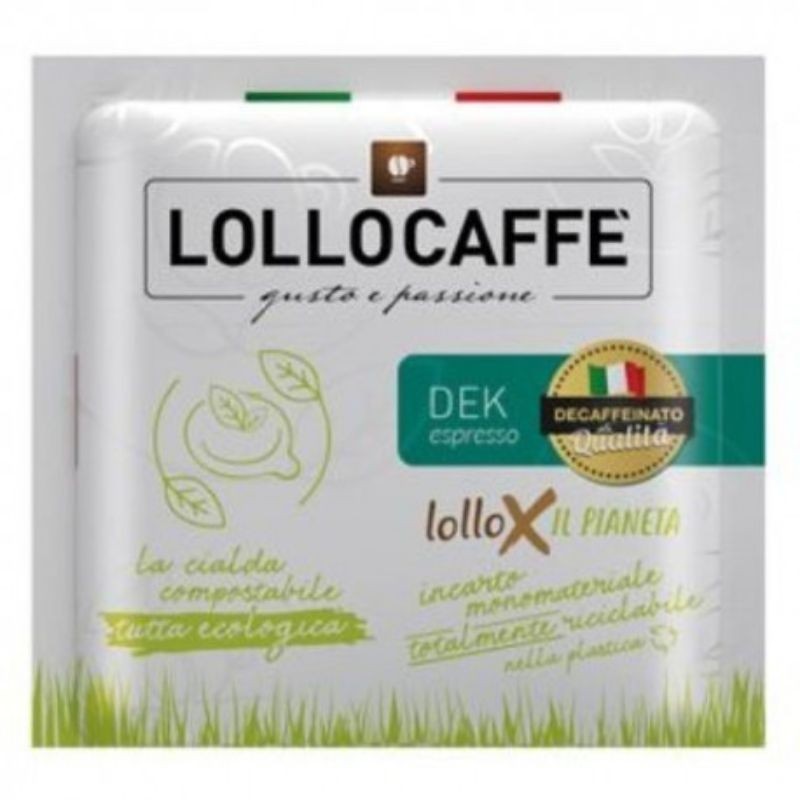 100 Cialde Miscela Dec Lollo Caffè ESE in carta 44mm