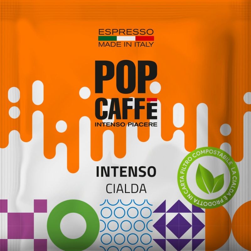 150 Cialde Miscela Intenso Pop Caffè ESE in carta 44mm