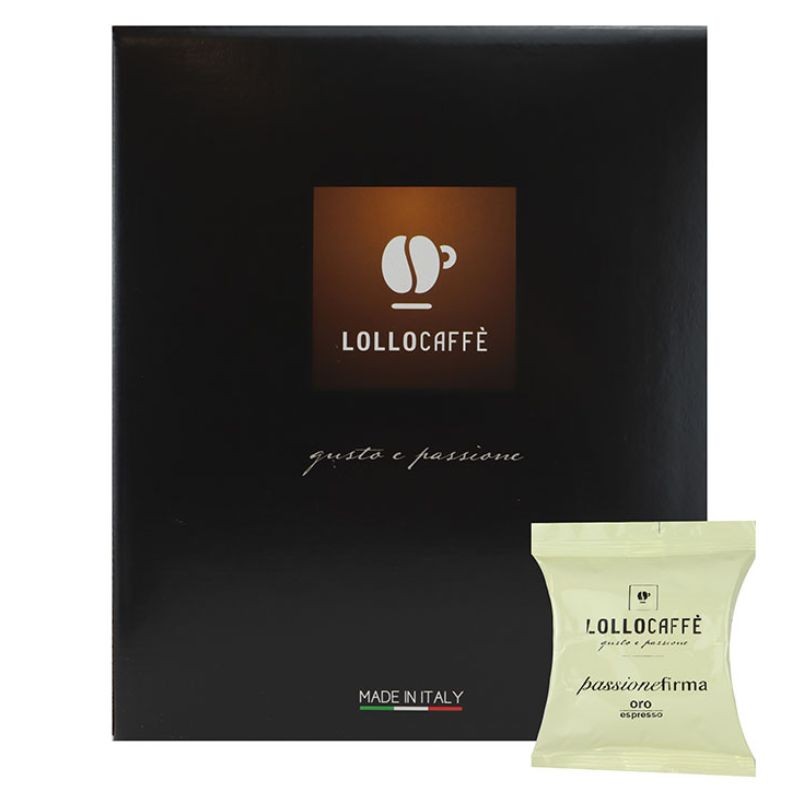 80 Capsule Miscela Oro Lollo Caffè compatibili Lavazza Firma