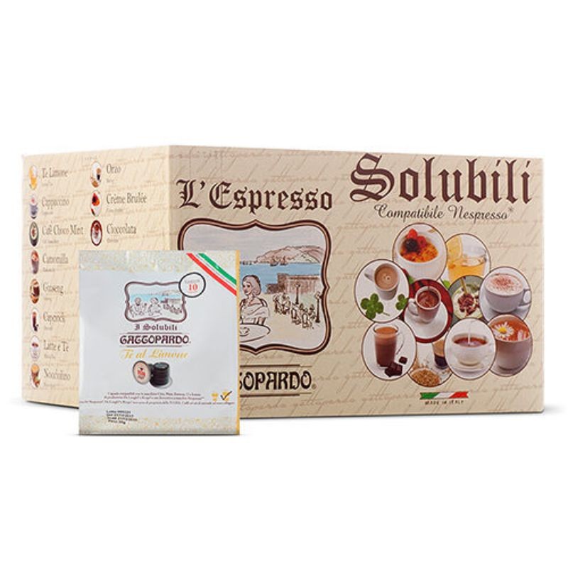 80 Capsule Té al Limone Caffè Toda Gattopardo compatibili Nespresso
