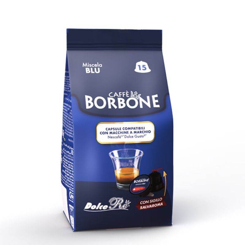 90 Kapsułek Kawy Borbone Blu Kompatybilnych z Dolce Gusto.