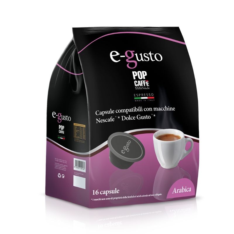 96 Capsule Miscela Arabica Pop Caffè Compatibili Dolce Gusto