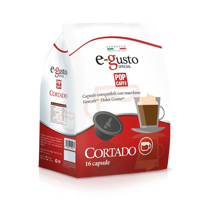 16 Capsule Cortado Pop Caffè Compatibili Dolce Gusto