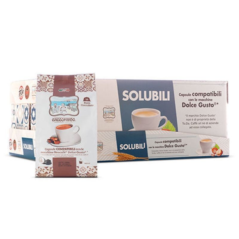 16 Capsule Cioccolata Toda Caffè Compatibili Dolce Gusto