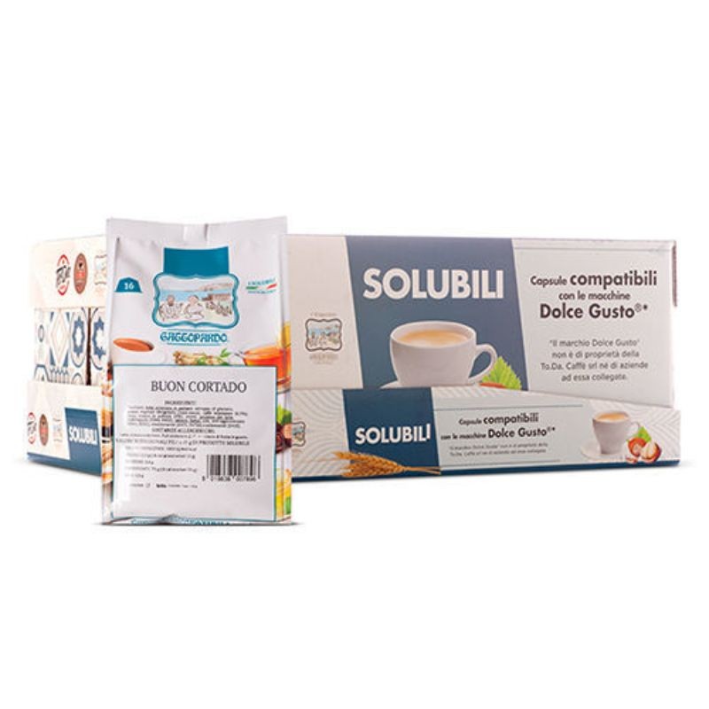 16 Capsule Cortado Toda Caffè Compatibili Dolce Gusto