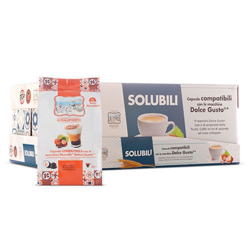 16 Kapsułek Kawy Toda Nocciolino Kompatybilnych z Dolce Gusto.