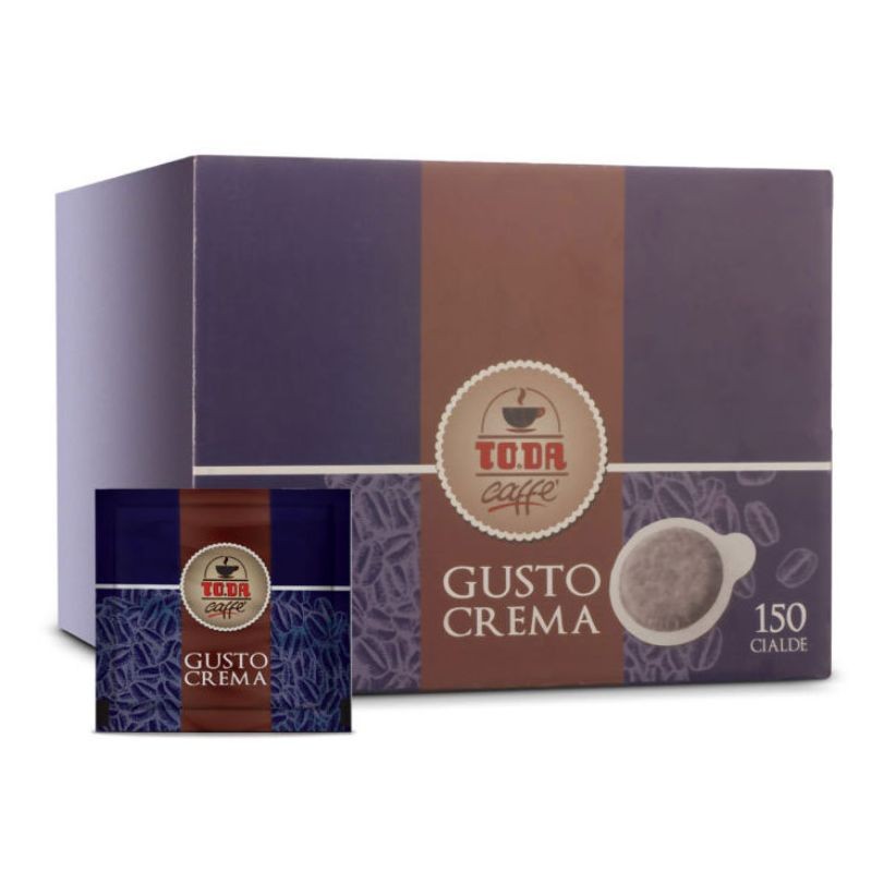 150 Cialde Miscela Crema Toda Caffè ESE in carta 44mm