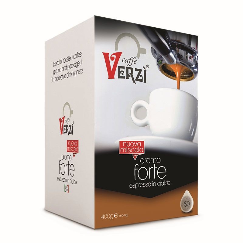 50 Cialde Aroma Forte Verzì ESE in carta 44mm