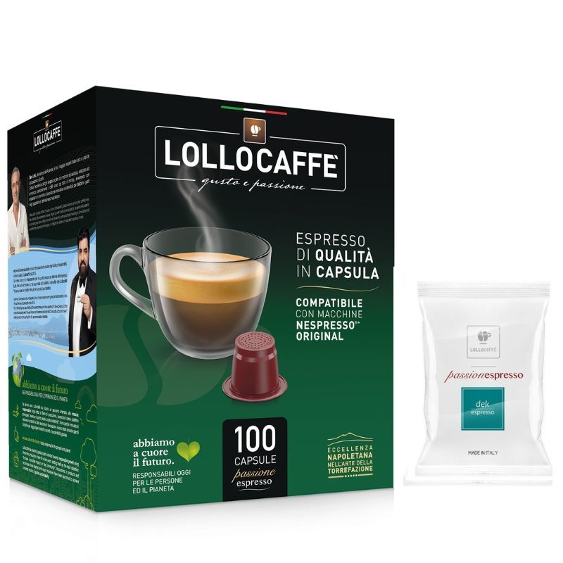 100 Kapsułek Kawy Lollo Deca Kompatybilnych z Nespresso.
