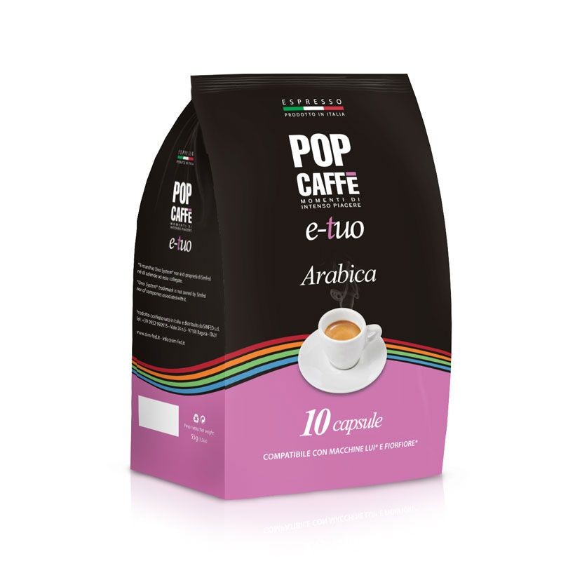100 Capsule Miscela Arabico Pop Caffè Compatibili Fior Fiore Coop e Lui L'espresso
