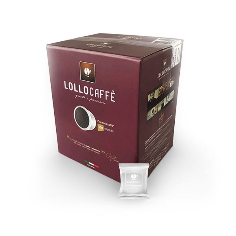 100 Capsule Miscela Argento Lollo Caffè compatibili Espresso Point