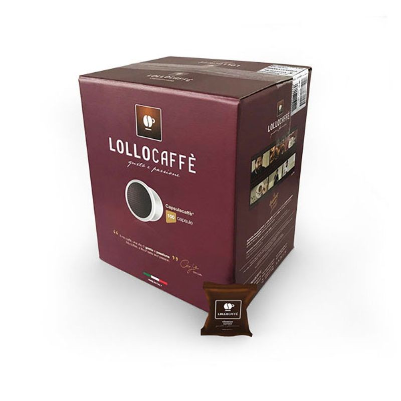 100 Capsule Miscela Classico Lollo Caffè compatibili Espresso Point