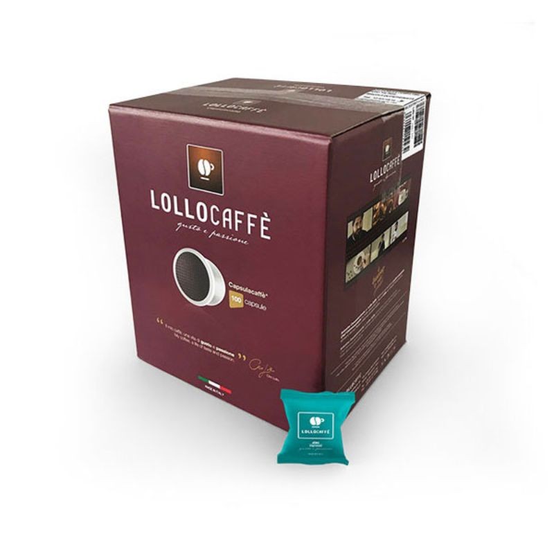 100 Capsule Miscela Dek Lollo Caffè compatibili espresso Point