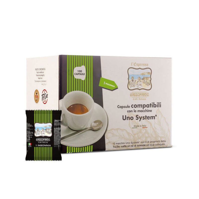 100 Capsule Miscela Insonnia ToDa Caffè compatibili Uno System