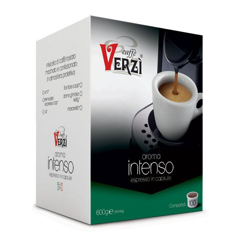 100 capsule Aroma Intenso Verzì compatibili Uno System
