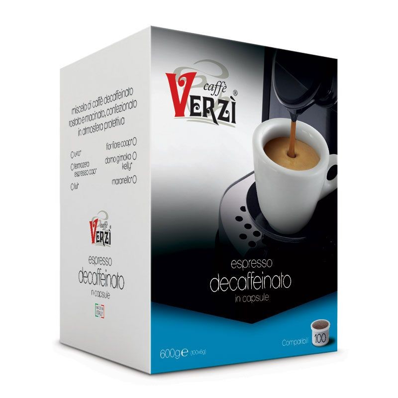100 Capsule Decaffeinato Varzì compatibili Uno System