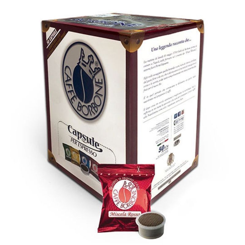 50 Capsule Miscela Rossa Borbone Caffè compatibili Espresso Point