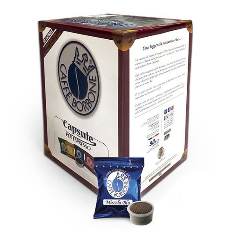 50 Capsule Miscela Blu Borbone Caffè compatibili Espresso Point
