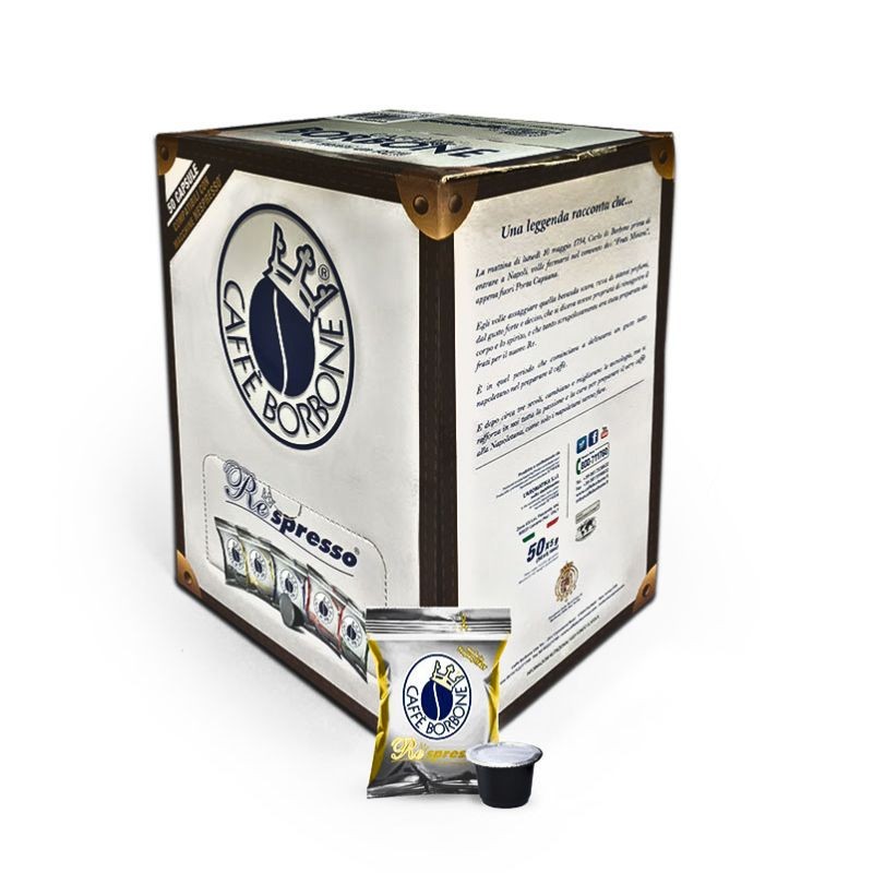 50 Capsule Miscela Oro Borbone Caffè compatibili Nespresso