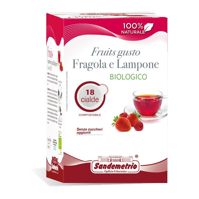 18 Cialde Infuso Fragole e Lampone Sandemetrio ESE in carta 44mm