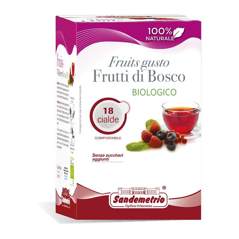 18 Cialde Infuso ai Frutti di Bosco Sandemetrio ESE in carta 44mm