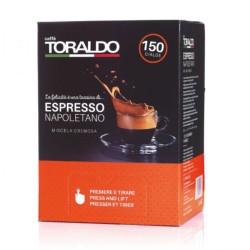 150 Cialde Miscela Cremosa Toraldo Caffè ESE 44mm