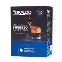 150 Cialde Miscela Arabica Toraldo Caffè ESE 44mm