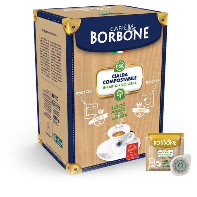 150 Cialde Miscela Oro Borbone Caffè ESE in carta 44mm