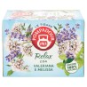 15 Saszetek Relaksującej Herbaty Ziołowej Pompadour z Walerianą i Melisą.