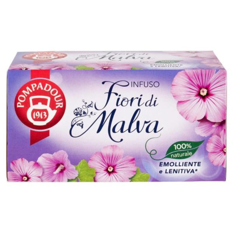 20 Saszetek Naparu Pompadour z Kwiatu Malwy.