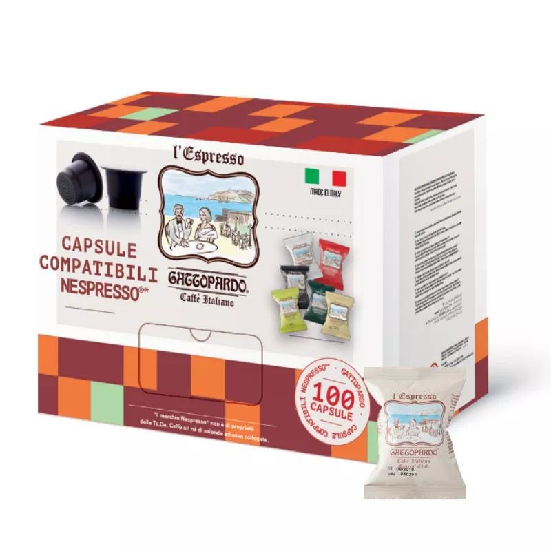100 Capsule Gattopardo Special Caffè Toda compatibili Nespresso