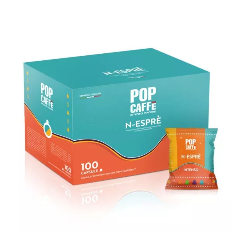 100 Capsule Miscela Intenso Pop Caffè Compatibili Nespresso