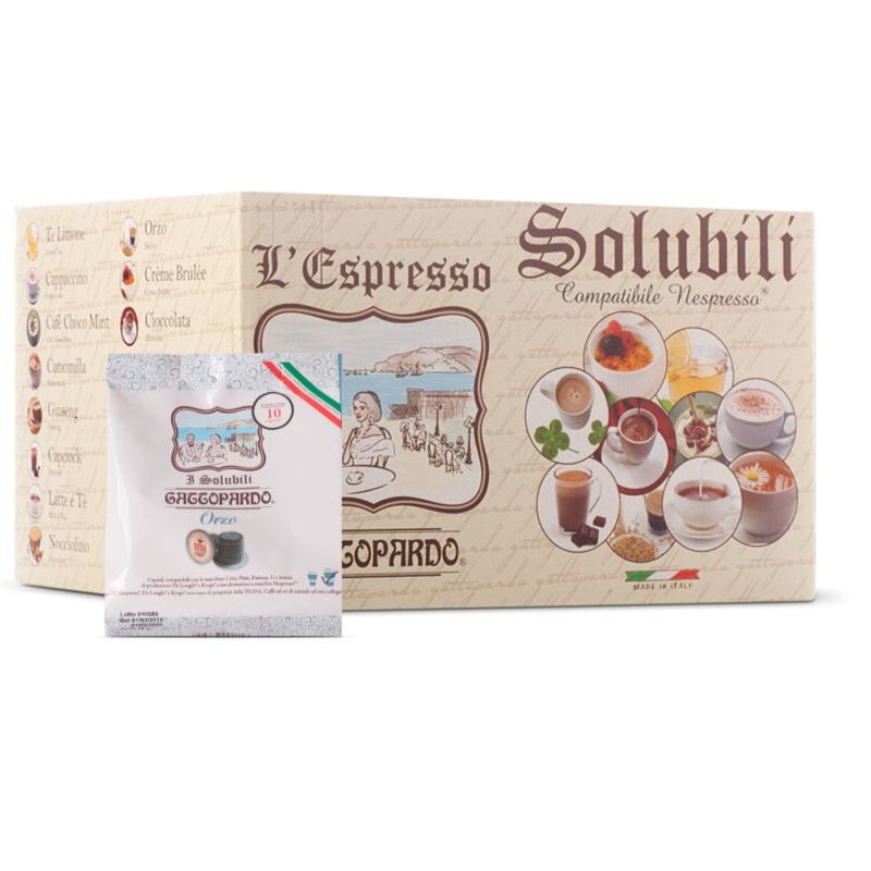 80 Capsule Orzo Caffè Toda Gattopardo compatibili Nespresso