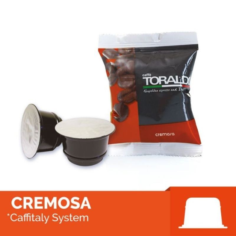 100 Capsule Miscela Cremosa Toraldo Caffè compatibili Caffitaly