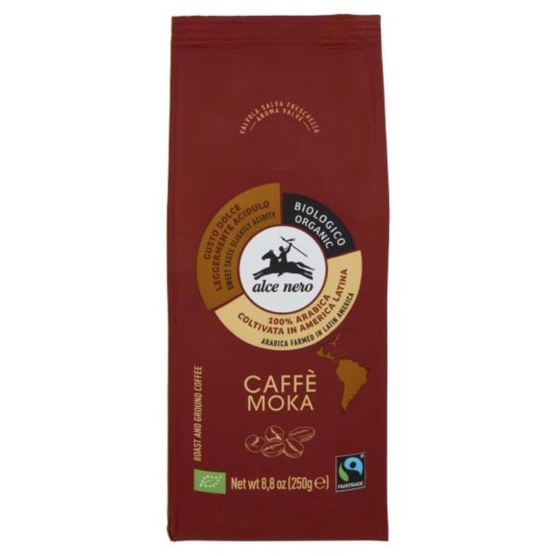 Alce Nero caffè moka 250 g Biologico 100% Arabica