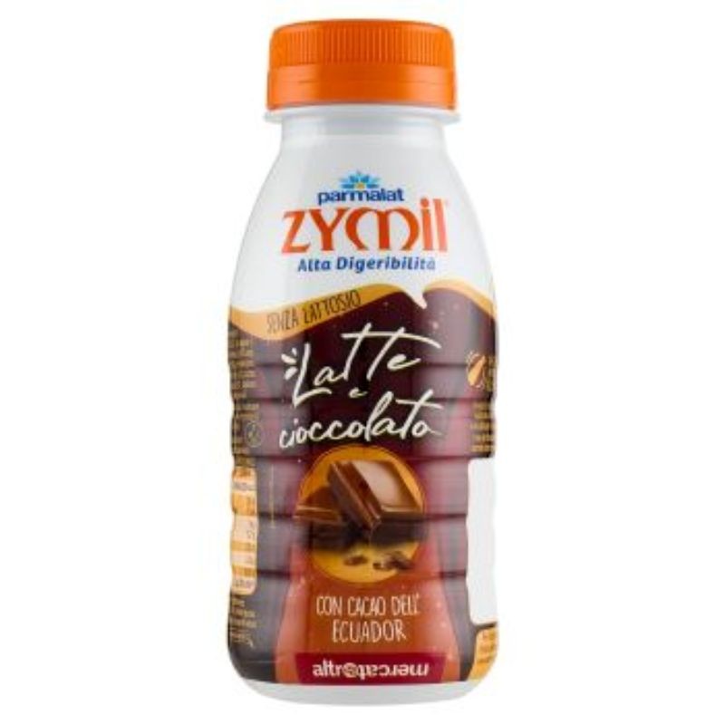 Zymil Wysokostrawne mleko bez laktozy i czekolada z ekwadorskim kakao Altromercato 250 ml